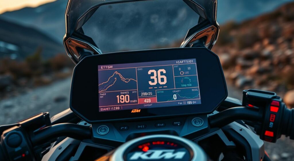 KTM 790 Adventure TFT display