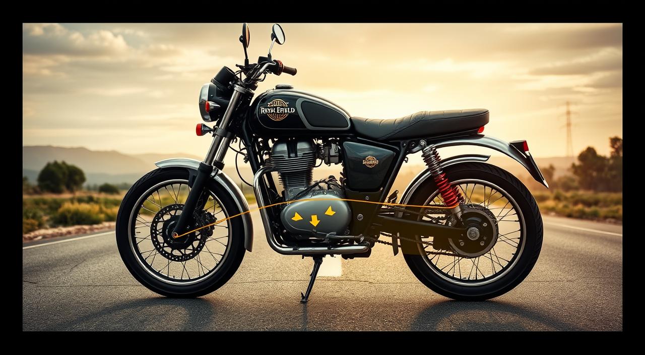 Royal Enfield Bullet 350 weight distribution