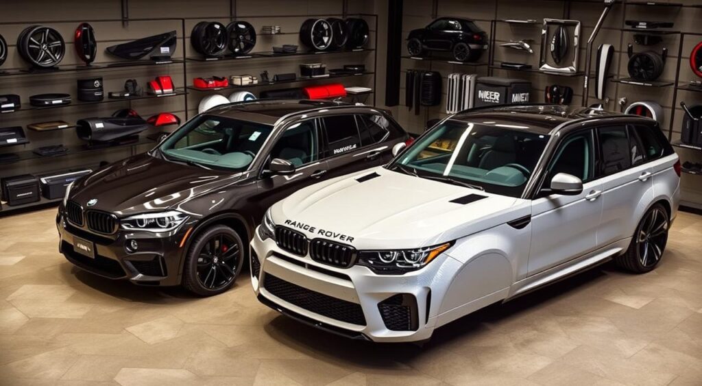 BMW X5 and Range Rover Sport customization options