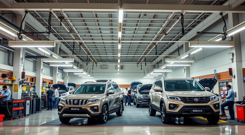 Mahindra XUV700 and Tata Safari service center