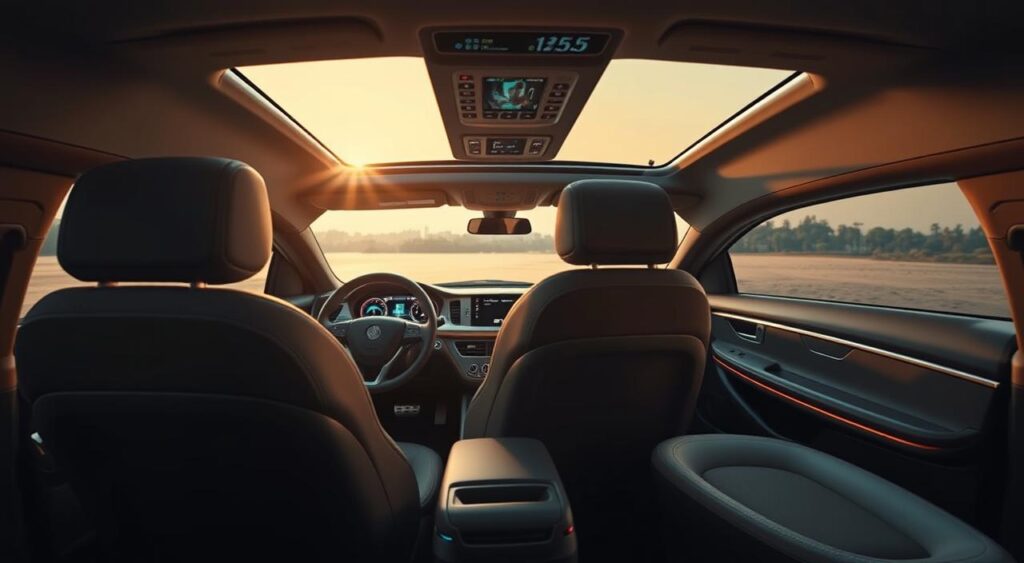 luxurious interior of Mahindra BE 6e