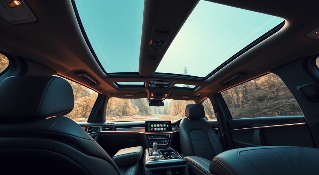 luxury SUV interior features