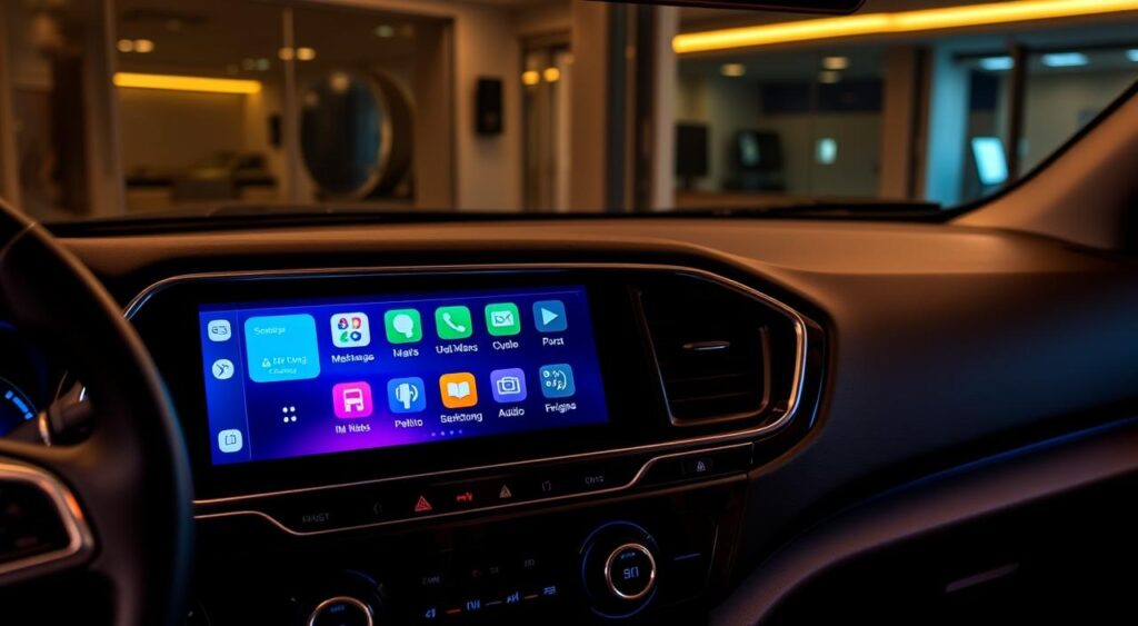 touchscreen infotainment system in Mahindra XUV300