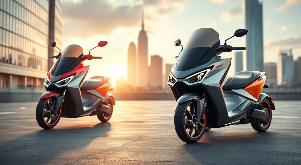 Hyundai and TVS electric three-wheelers