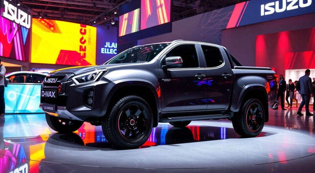 Isuzu D-Max all-electric pickup concept at Bharat Mobility Global Expo 2025