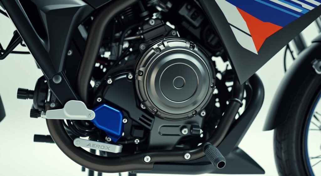 Yamaha Aerox 155 liquid-cooled engine