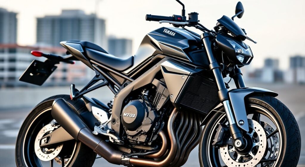 Yamaha MT-03 naked motorcycle