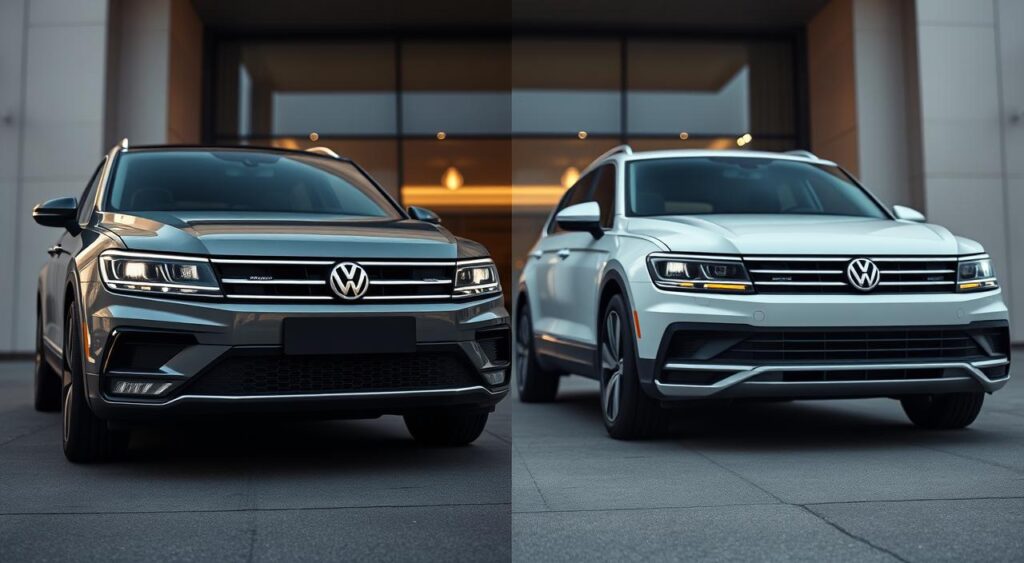 Tiguan exterior design comparison