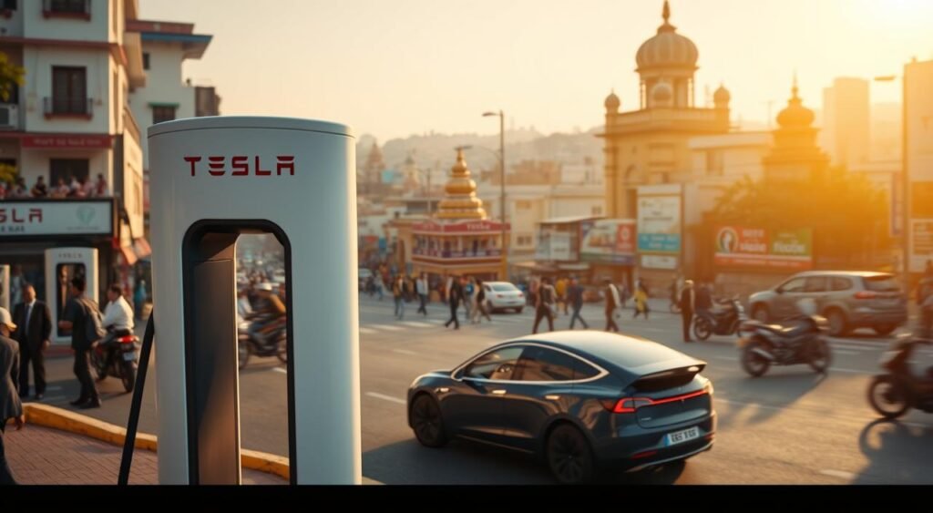 Tesla charging infrastructure in India