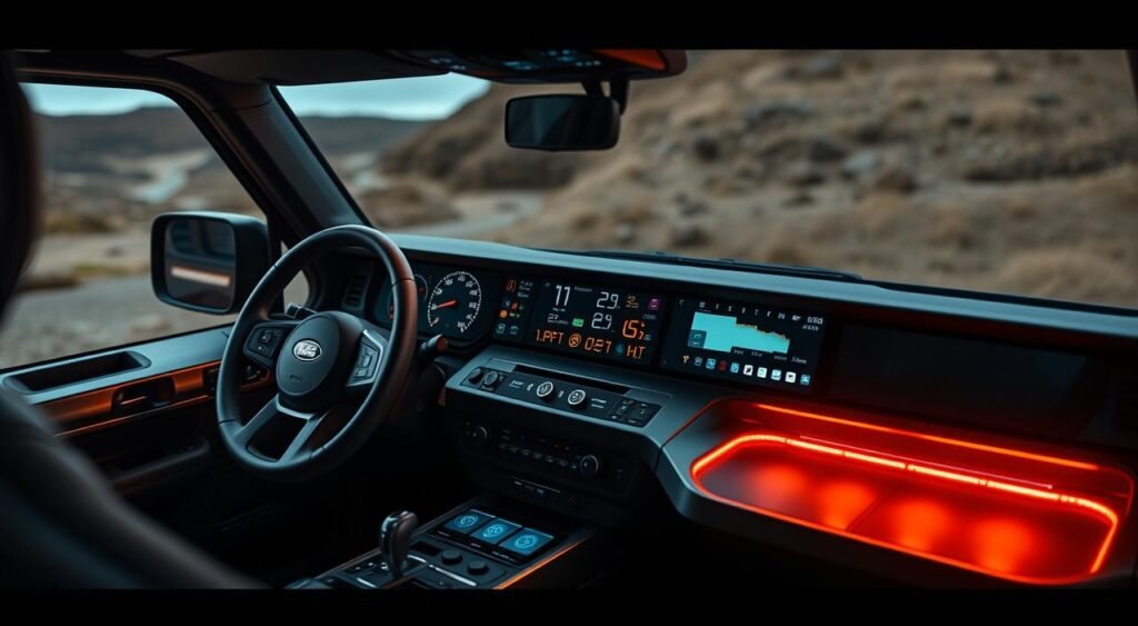 Advanced technology dashboard in Defender Trophy