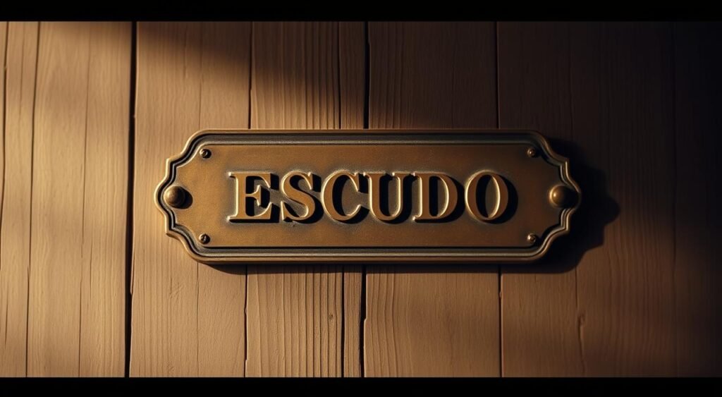 Escudo nameplate heritage