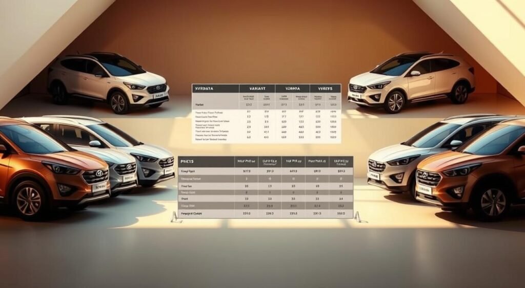 Hyundai Verna pricing comparison