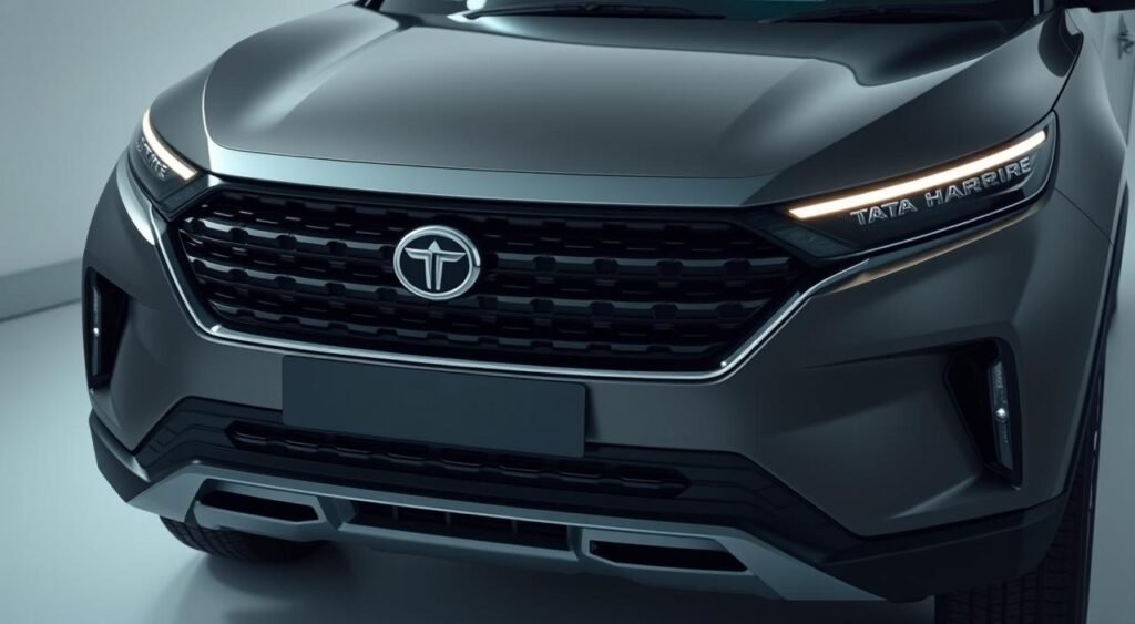 Tata Harrier EV front grille and headlights