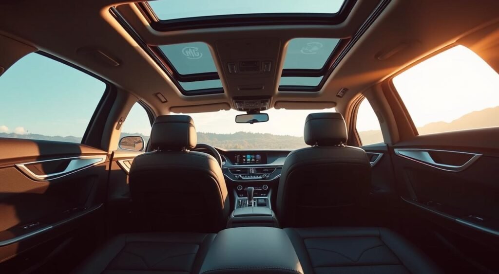 MG M9 interior space configuration