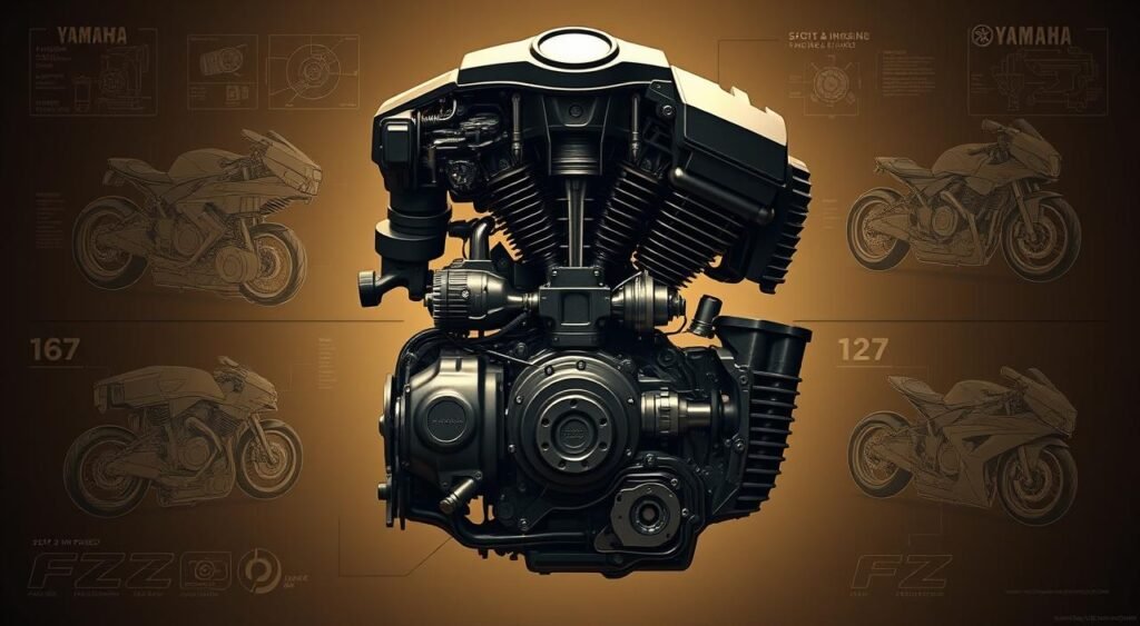 Yamaha FZ evolution engine components
