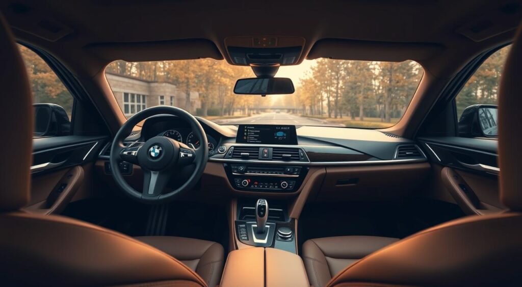 BMW 3 Series LWB interior features