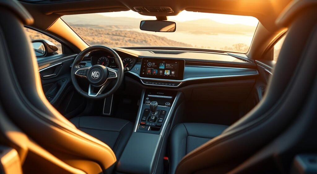MG Cyberster luxury features interior