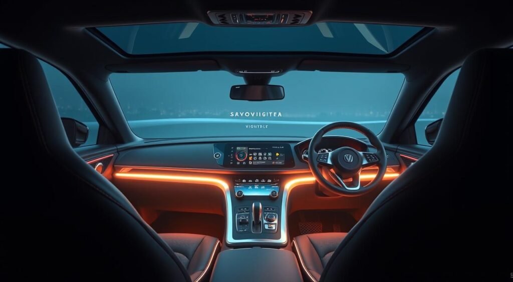 Mahindra Vision X Concept interior technology