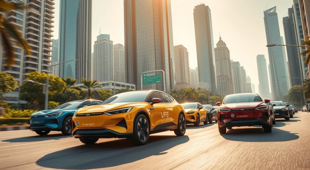 VinFast VF6 electric vehicles in India